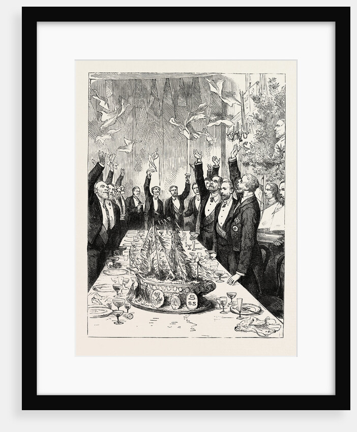 The Prince of Wales in Sweden: Drinking the Prince's Health with Flying Topsails, at the Royal Swedish Yacht Club Dinner, Stockholm by Anonymous