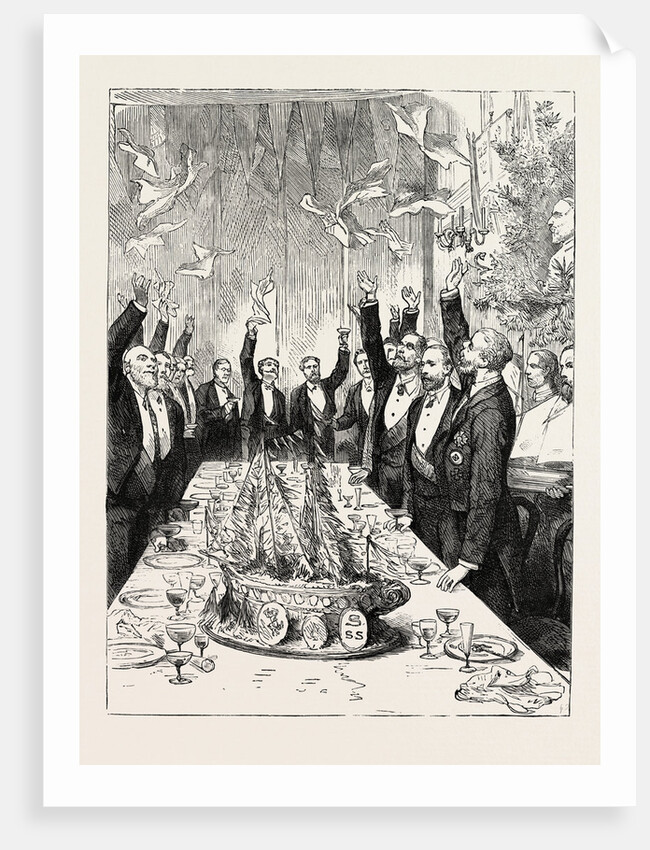 The Prince of Wales in Sweden: Drinking the Prince's Health with Flying Topsails, at the Royal Swedish Yacht Club Dinner, Stockholm by Anonymous