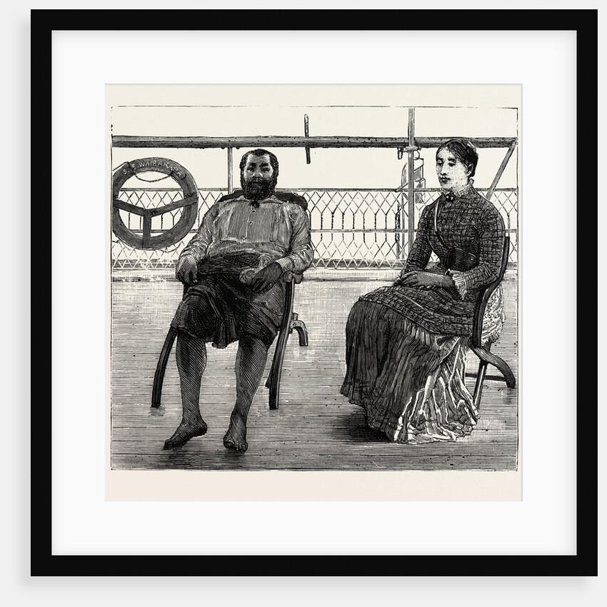 Thakambau on Board the Wairarapa, Levuka, Fiji Islands by Anonymous