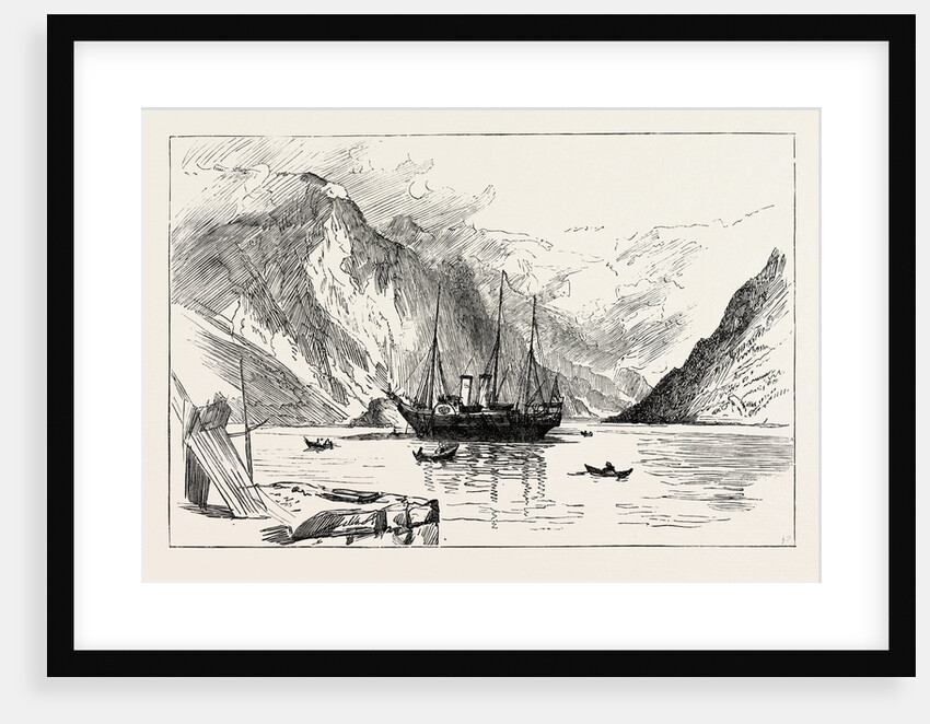 The Visit of the Prince of Wales to Norway: The Osborne at Anchor at Odde by Anonymous