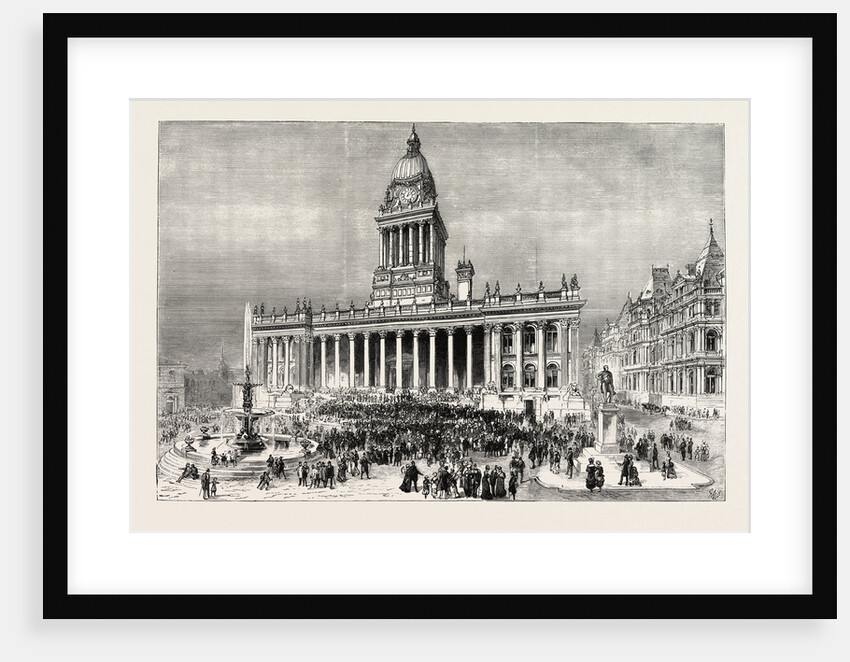 Leeds, the Town Hall, Exterior by Anonymous