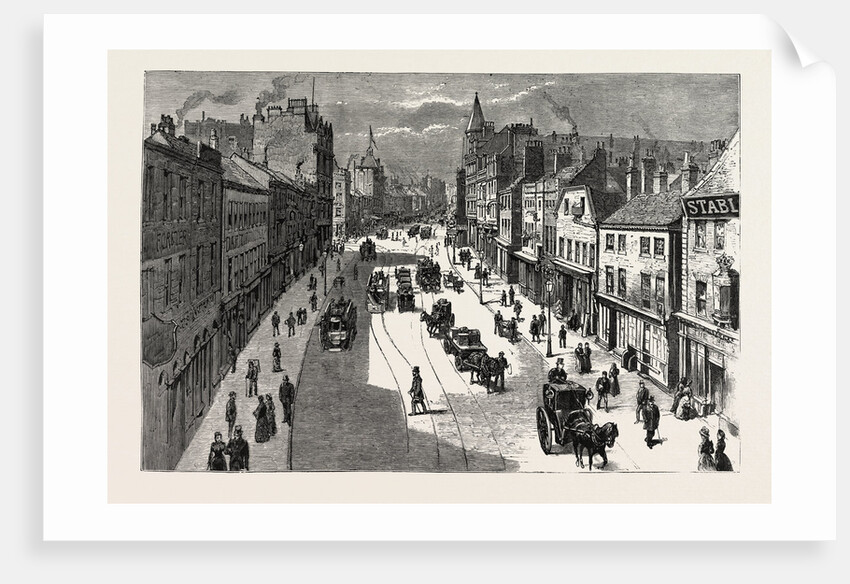 Leeds, Briggate, from the Railway Bridge by Anonymous