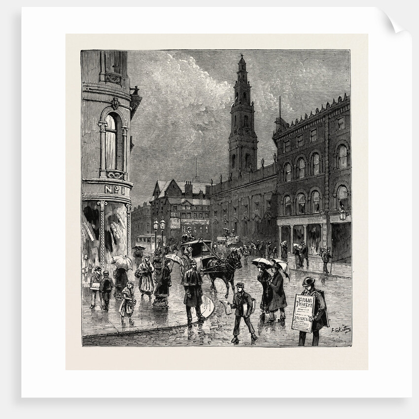 Leeds, Corner of Briggate and Boar Lane by Anonymous