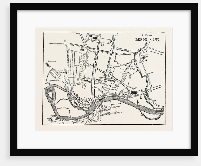 A Plan of Leeds in 1770 by Anonymous