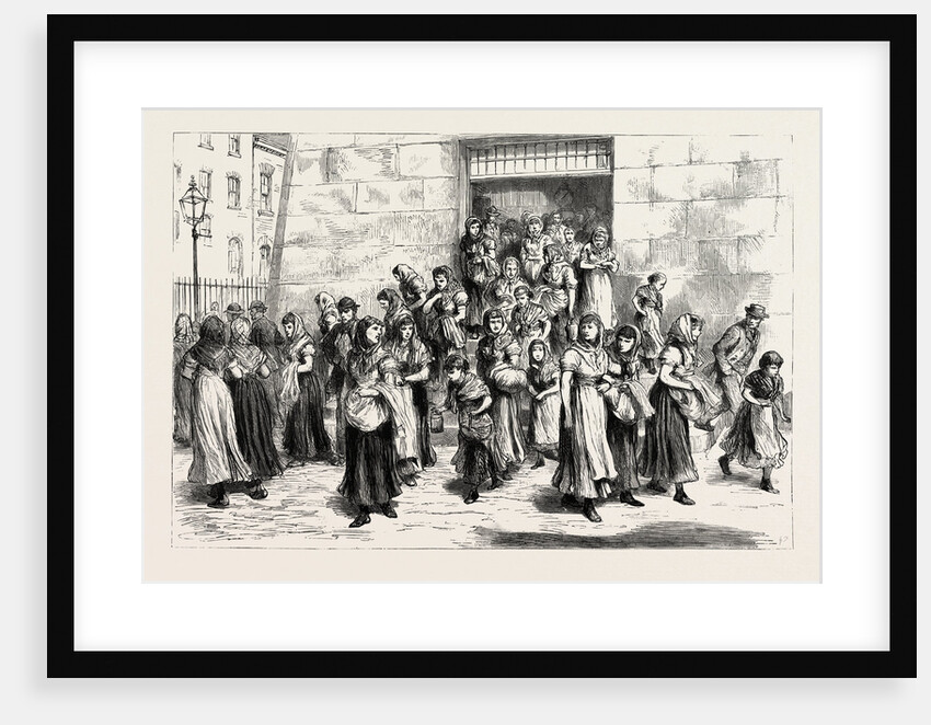 Leeds: Messrs. Marshall's Flax Mill: Factory Hands Leaving for Dinner by Anonymous