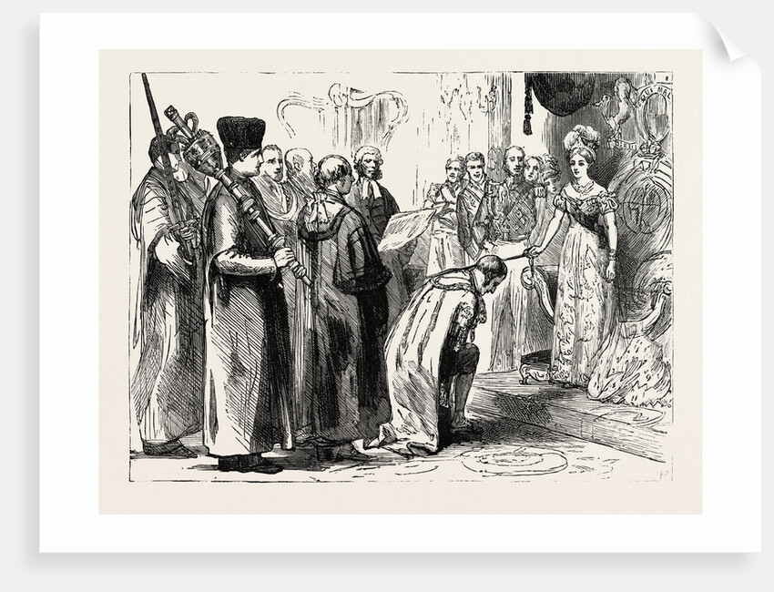 In the City, Nov. 9, 1837, Her Majesty Knighting Sir Moses Montefiore by Anonymous