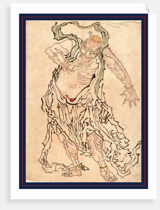 Niozo ungyo, Buddhist gate guardian Ungyo by Anonymous