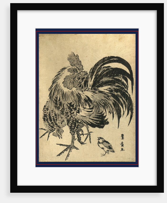 Niwatori, Hen and Chick by Anonymous