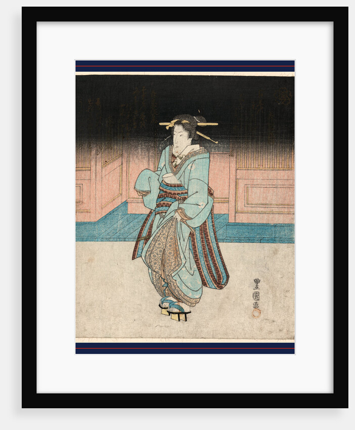 Yoru No Fukagawa Geisha, a Geisha on an Evening Stroll in Fukagawa by Anonymous