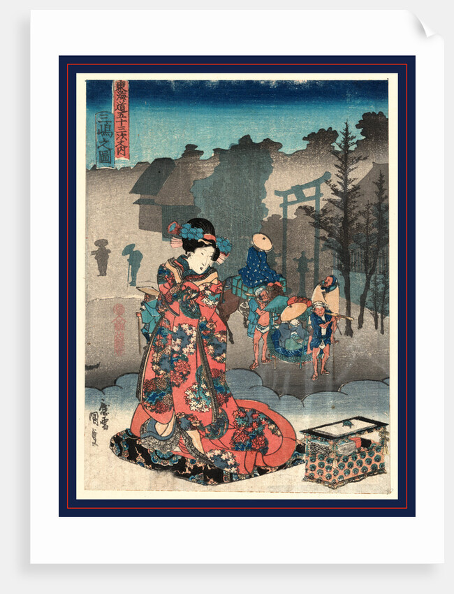 Mishima No Zu, View of Mishima by Anonymous