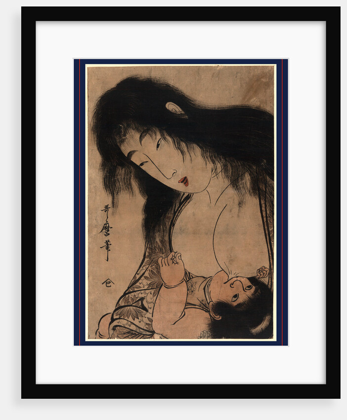 Yamauba No Chichi O Suh Kintaro, Yamauba Breast Feeding Kintaro by Anonymous