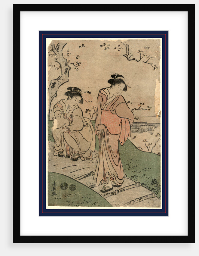 Hanami, Cherry blossom viewing by Torii Kiyonaga