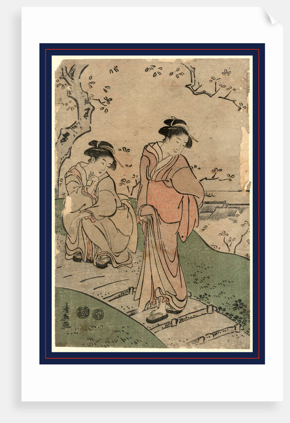 Hanami, Cherry blossom viewing by Torii Kiyonaga