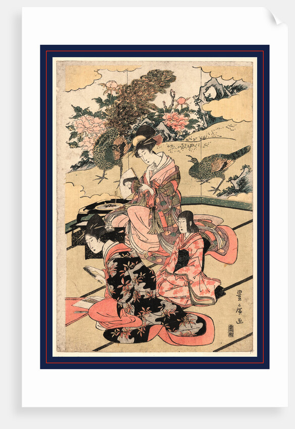 Daimyo no okuzashiki, A Daimyo's mansion by Utagawa Toyohiro