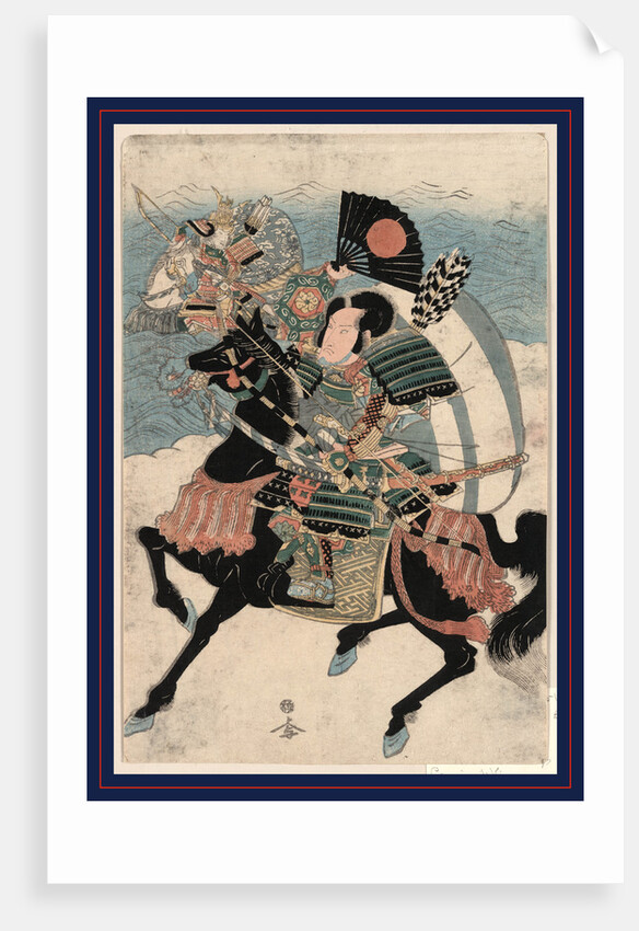 Kumagai Nnaozane to Taira no Atsumori, The warriors Kumagai Naozane and Taira no Atsumori by Anonymous