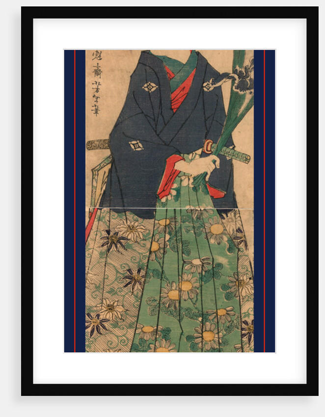 Full-Length Portrait of a Man Holding an Iris. by Anonymous