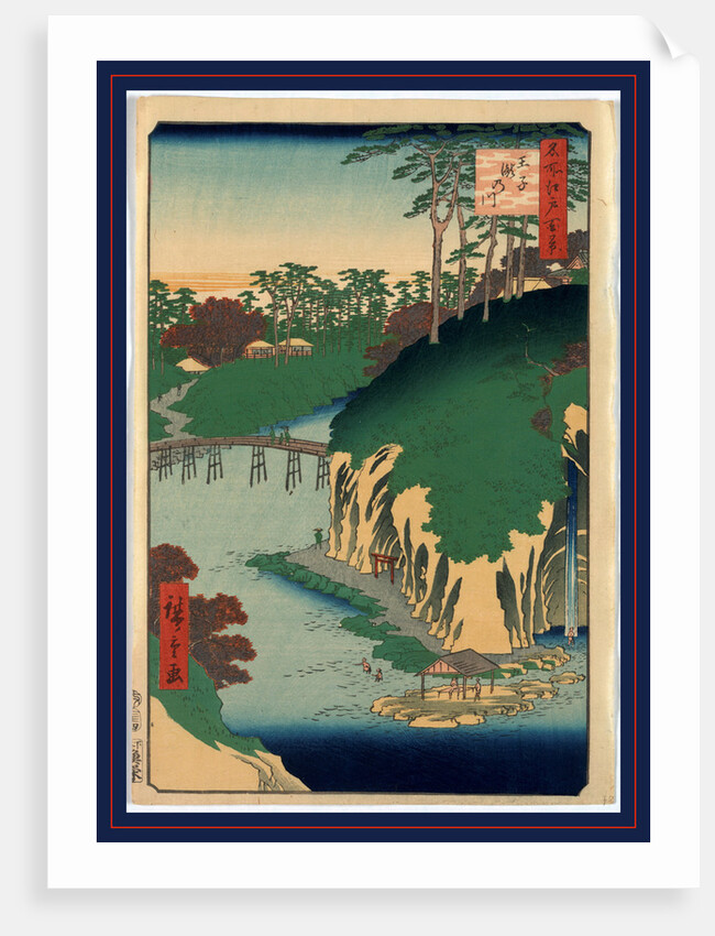 Oji takinogawa, Takinogawa, Oji by Ando Hiroshige