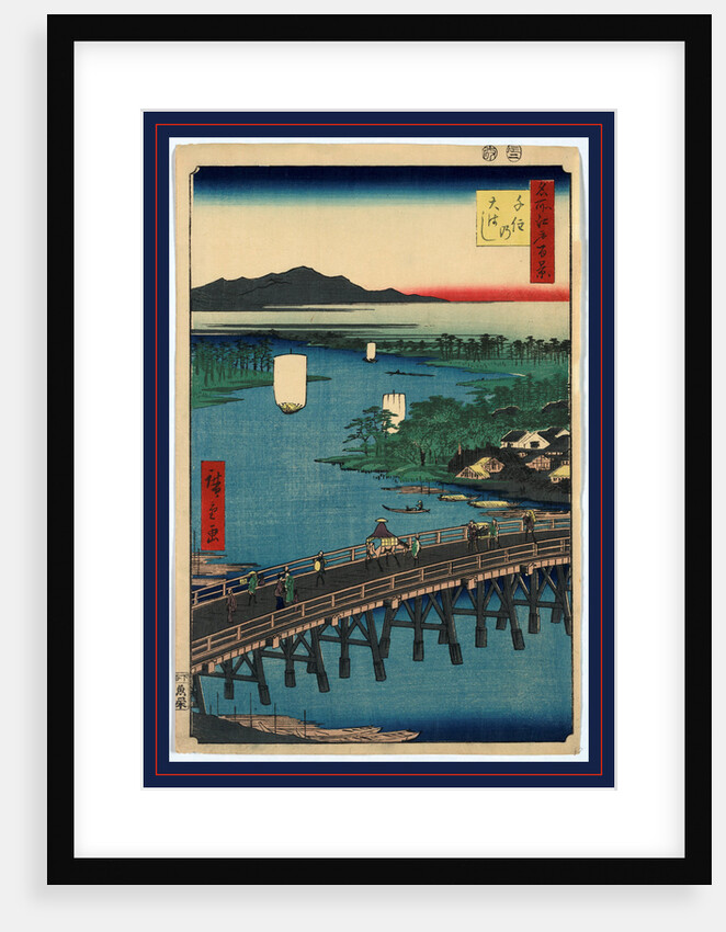 Senju no Ohashi, Senju great bridge by Ando Hiroshige