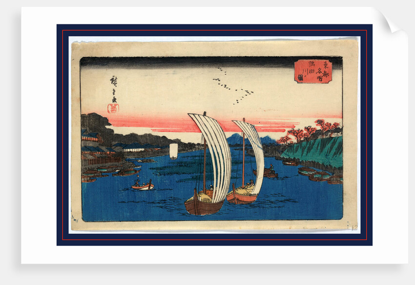 Sumidagawa no zu, View of Sumida River by Ando Hiroshige