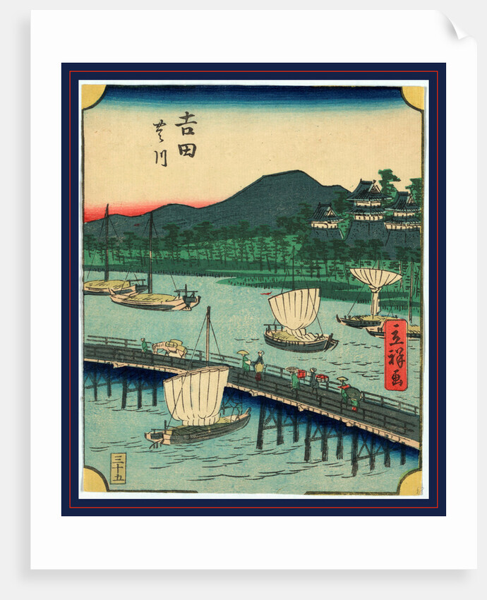 Yoshid by Utagawa Hiroshige