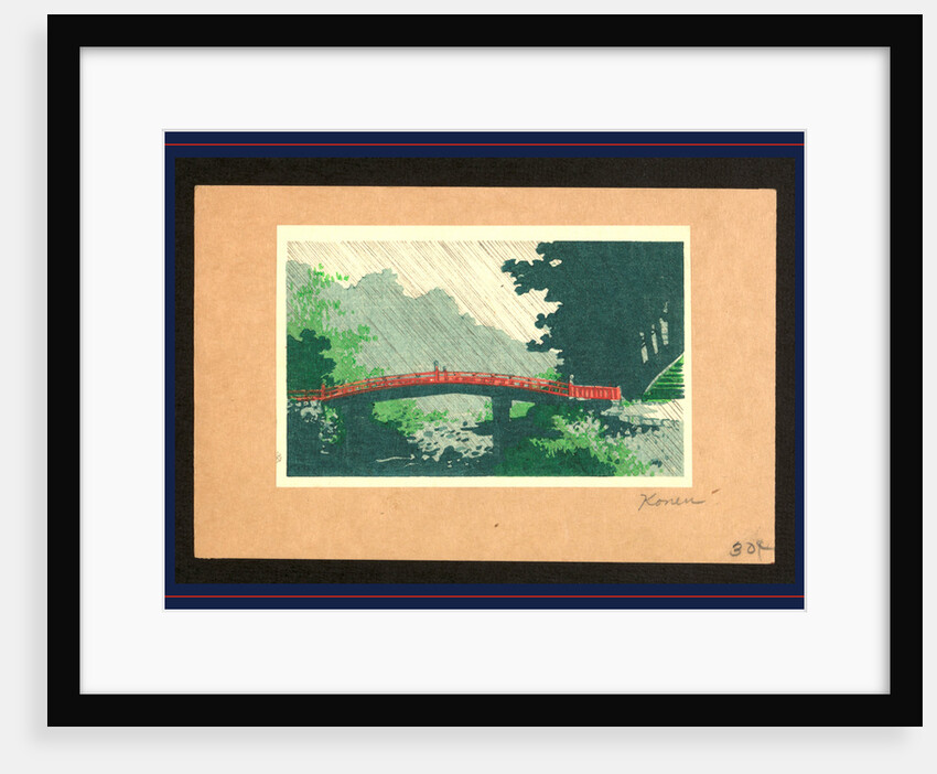 Bridge During a Rain Storm. by Anonymous