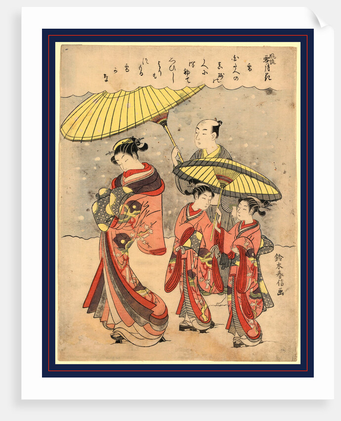 Yuki, Snow by Suzuki Harunobu