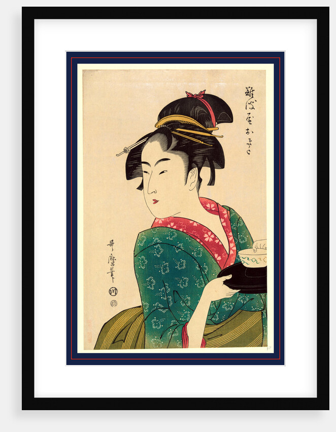 Naniwaya okita, Okita of Naniwa-ya by Kitagawa Utamaro