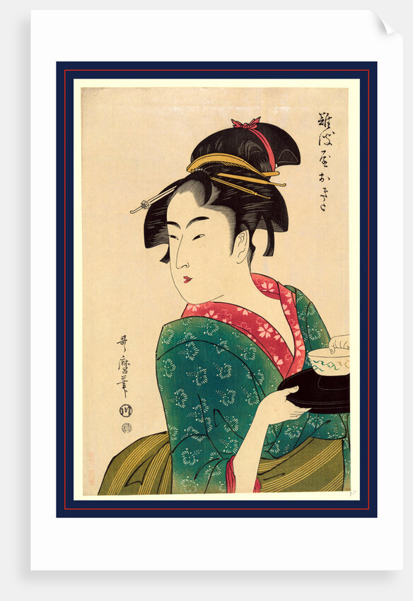 Naniwaya okita, Okita of Naniwa-ya by Kitagawa Utamaro