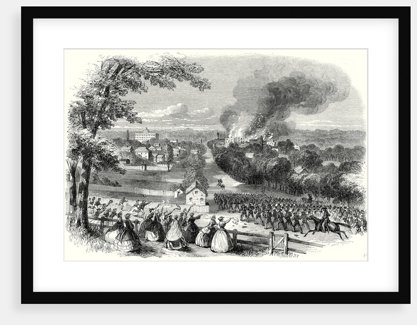 The Civil War in America: Reoccupation of Jackson Mississippi by the Confederates 8 August 1863 by Anonymous