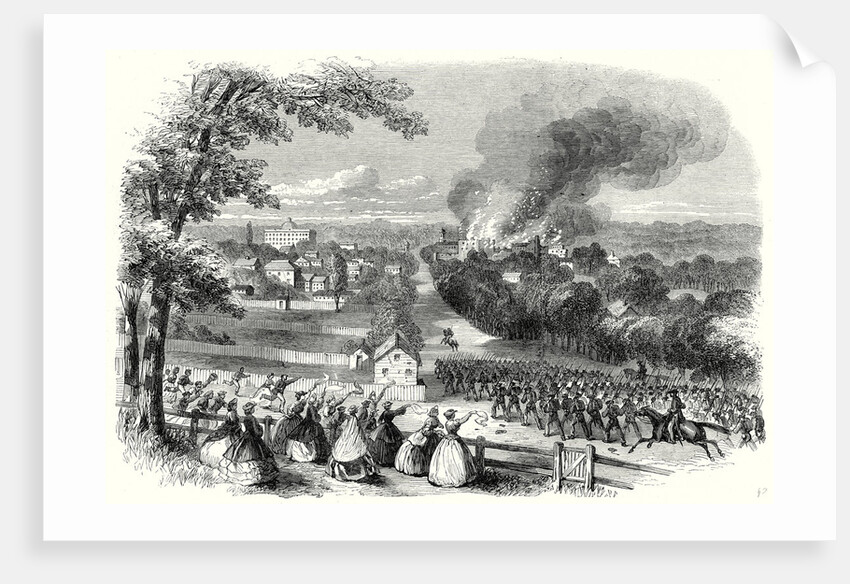 The Civil War in America: Reoccupation of Jackson Mississippi by the Confederates 8 August 1863 by Anonymous