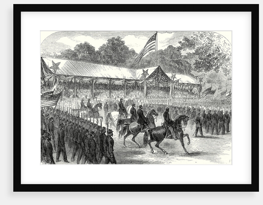 The American Civil War: Grand Review of the Army of the Potomac Before President Johnson at Washington 17 June 1865 by Anonymous