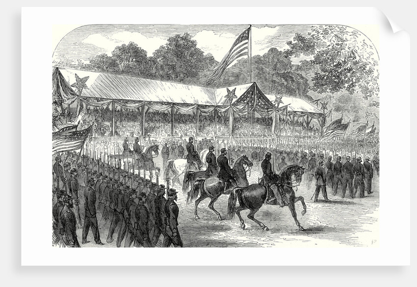 The American Civil War: Grand Review of the Army of the Potomac Before President Johnson at Washington 17 June 1865 by Anonymous
