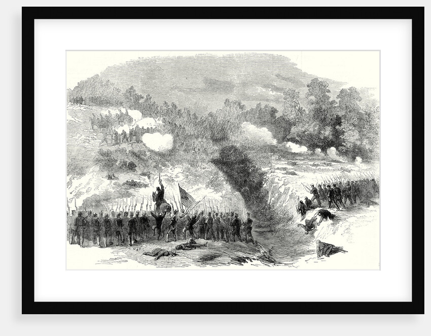 The Civil War in America: Attack on the Confederate Batteries at Bull Run by the 27th and 14th New York Regiments 17 August 1861 by Anonymous