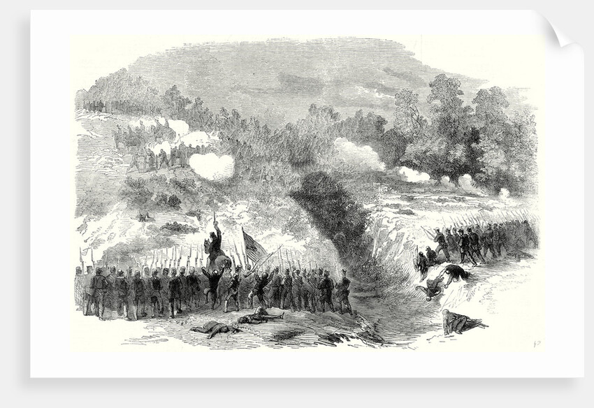 The Civil War in America: Attack on the Confederate Batteries at Bull Run by the 27th and 14th New York Regiments 17 August 1861 by Anonymous