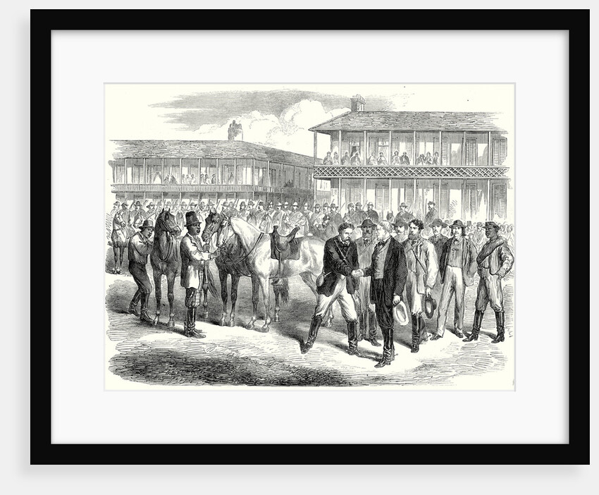 End of the American Civil War the Last Days of the Confederate Government Mr. Jefferson Davis Bidding Farewell to His Escort Two Days Before His Capture 22 July 1865 by Anonymous