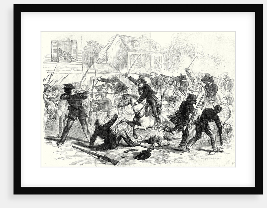 The Civil War in America Gallant Charge of Federal Cavalry Into Fairfax Courthouse Virginia 22 June 1861 by Anonymous