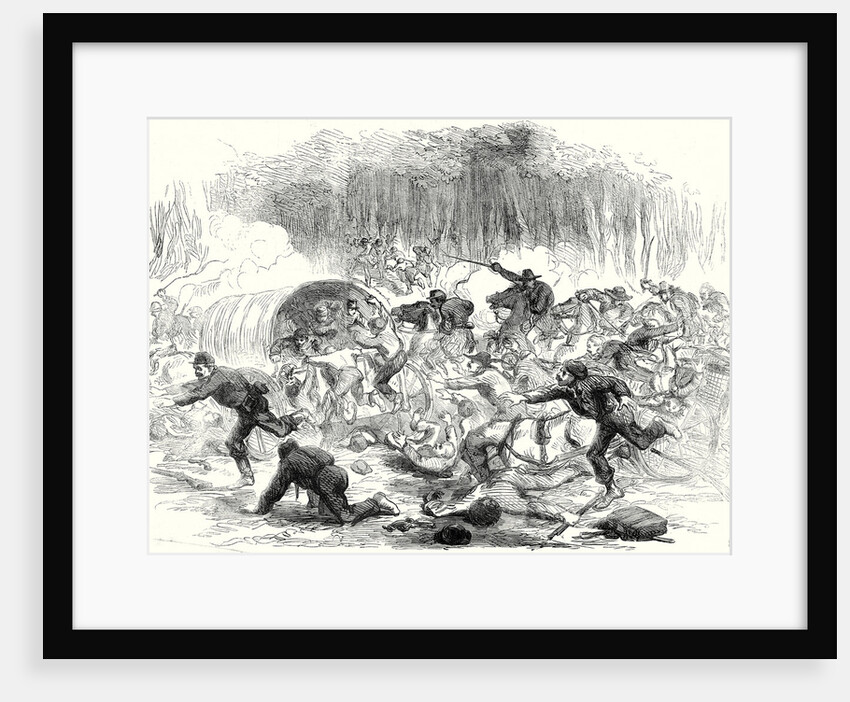 The Civil War in America: The Stampede from Bull Run 17 August 1861 by Anonymous