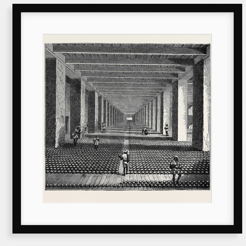 The Indo-Chinese Opium Trade, at an Opium Factory at Patna: The Drying Room by Anonymous