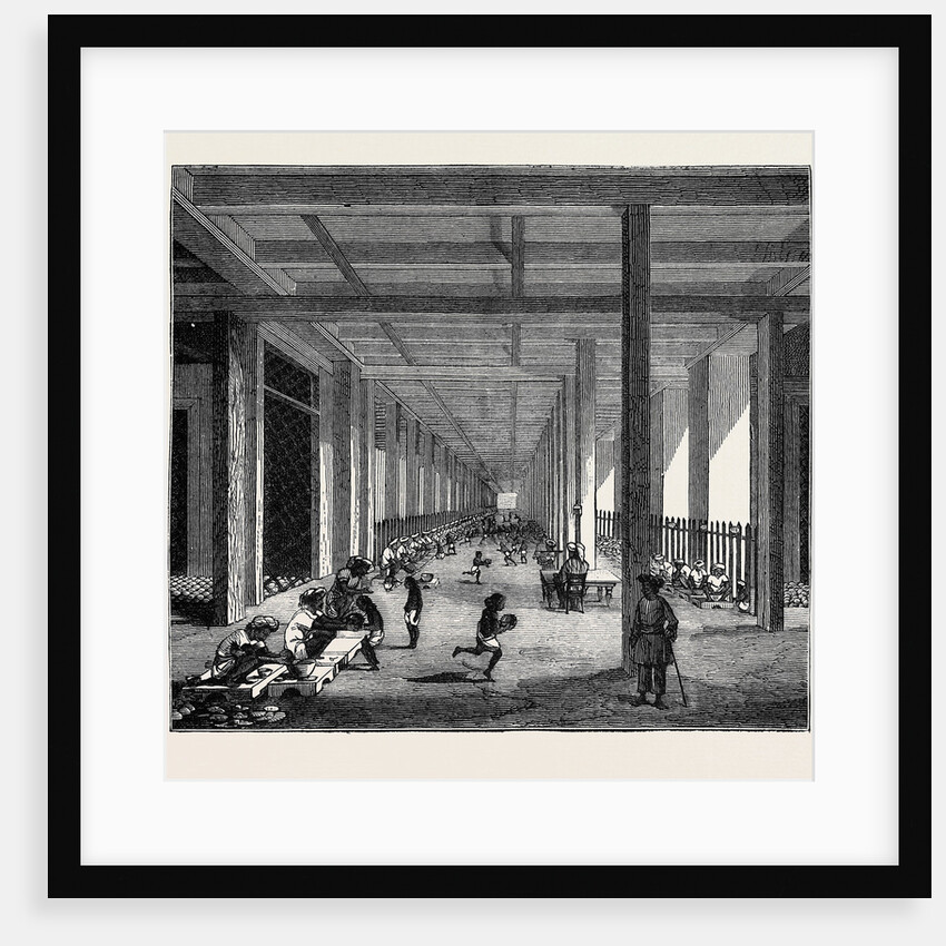 The Indo-Chinese Opium Trade, at an Opium Factory at Patna: The Balling Room by Anonymous