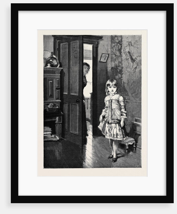 My First Sitting: A Shy Sitter from the Picture by Horace H. Cauty by Anonymous