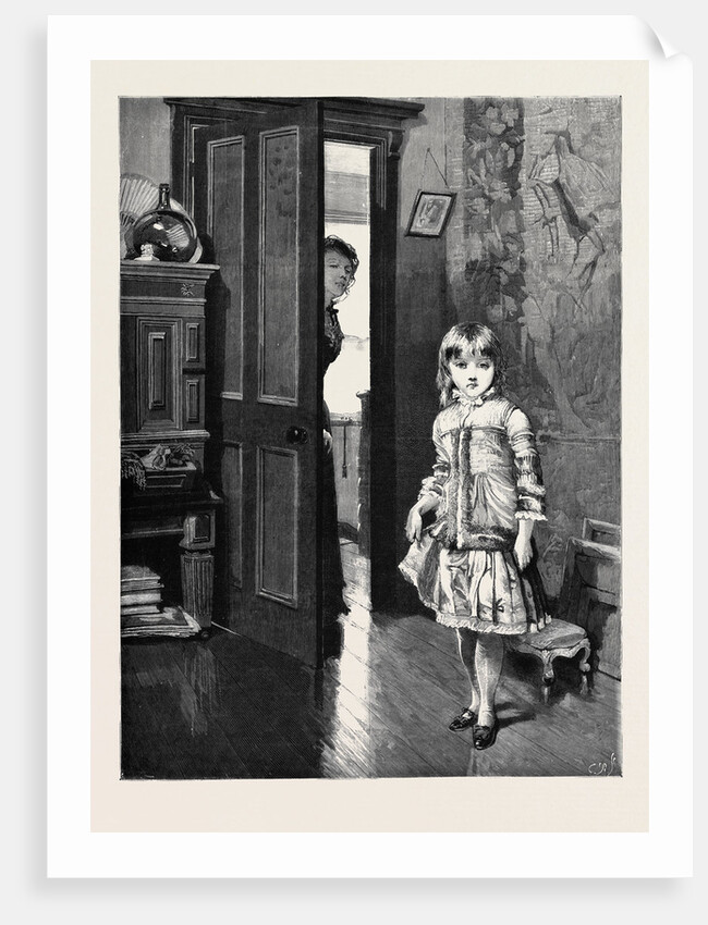 My First Sitting: A Shy Sitter from the Picture by Horace H. Cauty by Anonymous