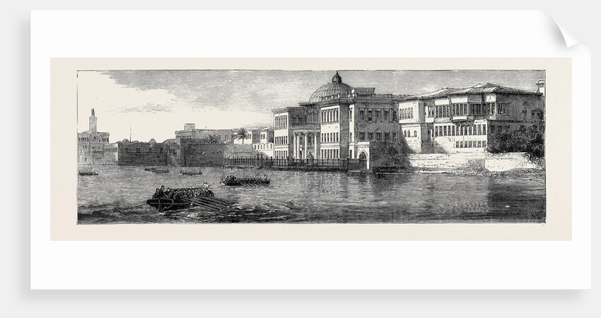 The Crisis in Egypt: The Ras-El-Tin Palace at Alexandria, Where the Khedive and Dervish Pasha Are Now Residing by Anonymous