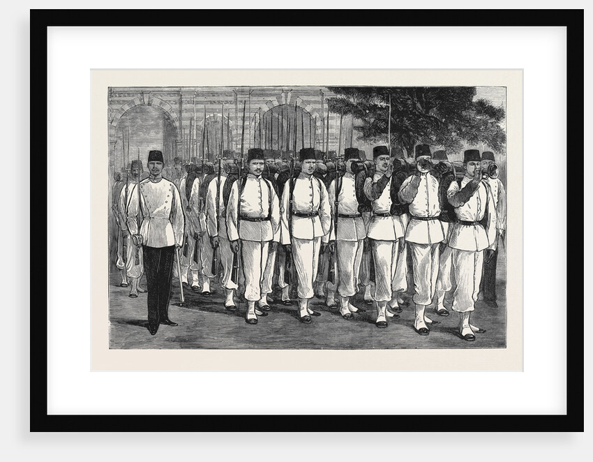 The Crisis in Egypt: Egyptian Troops on Parade by Anonymous