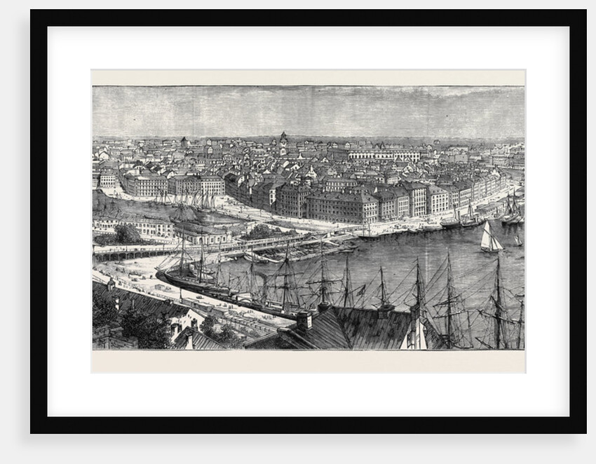 The Royal Silver Wedding at Stockholm, Views of the City: Panoramic View of the City by Anonymous