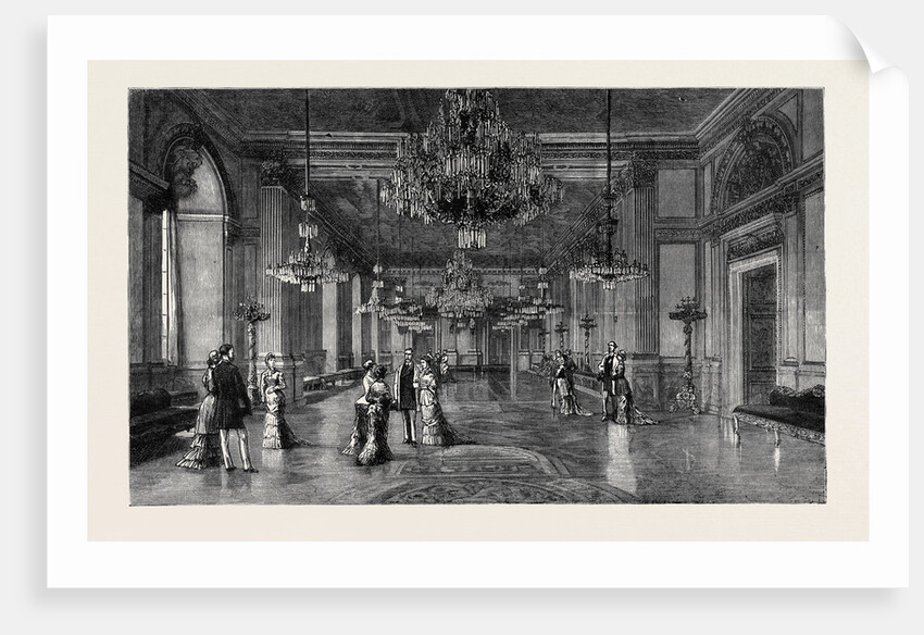 The Royal Silver Wedding at Stockholm: The White Sea Saloon in the Royal Palace by Anonymous