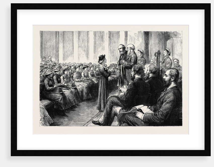 Sir P. Cunliffe Owen Distributing Prizes to the Students of the Bloomsbury Female School of Art at the Freemasons' Tavern by Anonymous