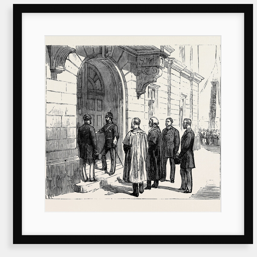 The Royal Visit to Great Yarmouth: The Prince of Wales Unlocking the Door of the New Municipal Buildings by Anonymous
