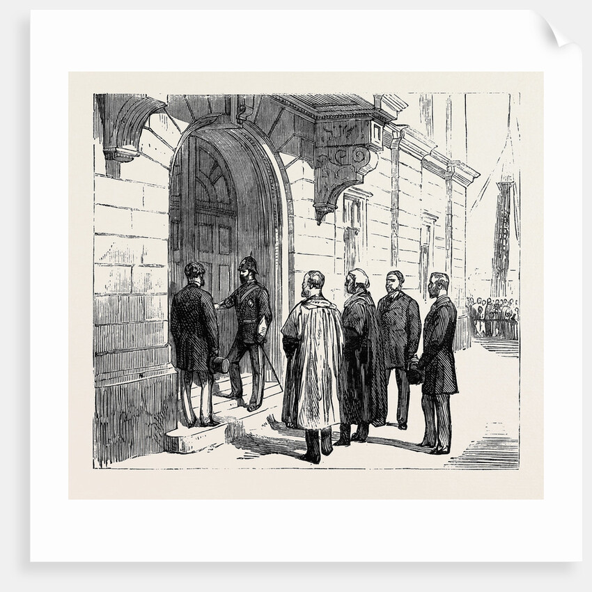 The Royal Visit to Great Yarmouth: The Prince of Wales Unlocking the Door of the New Municipal Buildings by Anonymous