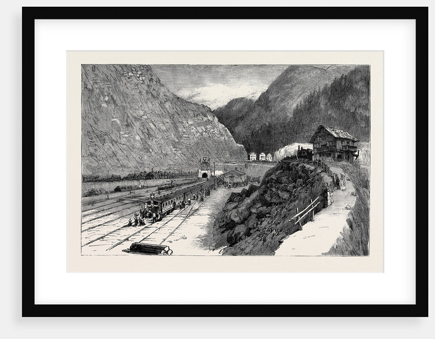 Opening of the Gothard Tunnel: Entrance to the Great Tunnel at Goeschenen by Anonymous