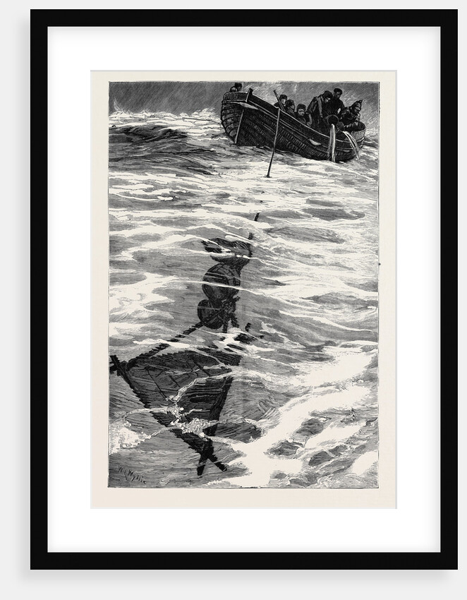 The Loss of the Jeannette, Lieutenant Danenhower's Boat Riding Out the Gale, September 12, 1881, with an Improvised Sea Anchor by Anonymous